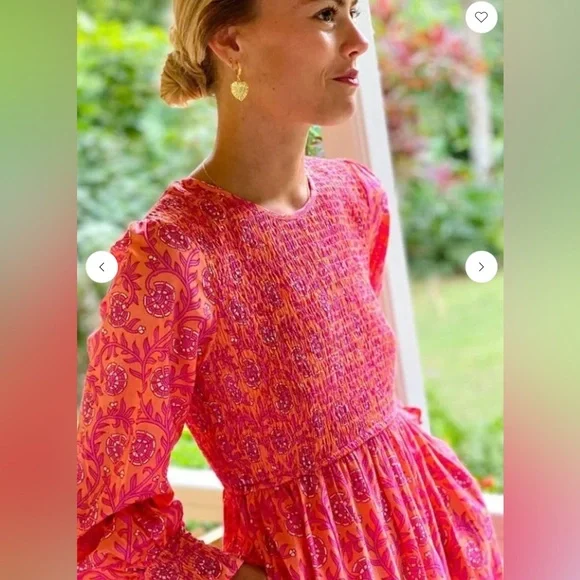 💥PRICE DROP💥 Peach Carnation Isabel Dress - Picture 2 of 8